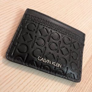 Women Black Calvin Klein card holder
